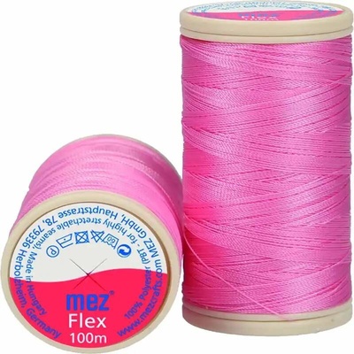 Elastická polyesterová nit 2637 Světle růžová