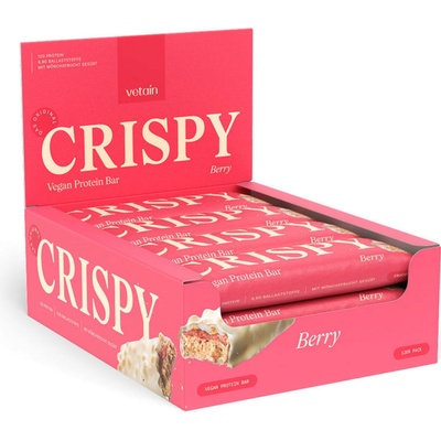 Vetain Веган протеинови барчета CRISPY - 12 бр. - Berry