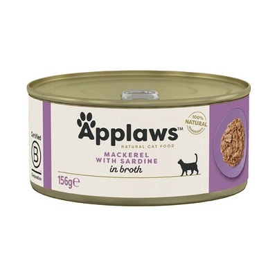 APPLAWS Cat Tin makrela a sardinky 156 g