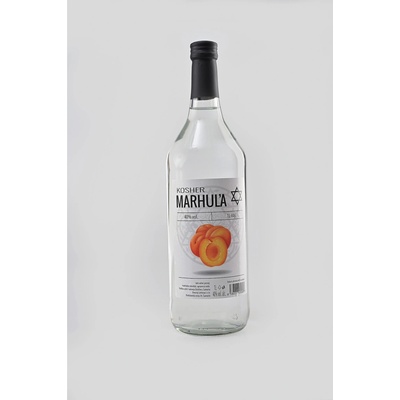 Samaria Ovocný Liehovar Kosher Marhuľa 40% 1 l (čistá fľaša)