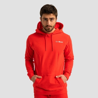 GymBeam Mikina Limitless Hoodie Hot Red