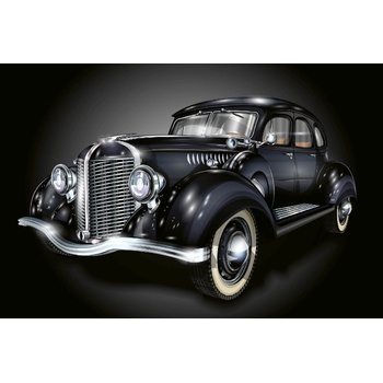 DIMEX ART s. r. o Флизелинов фототапет тъмна ретро кола 375 x 250 см