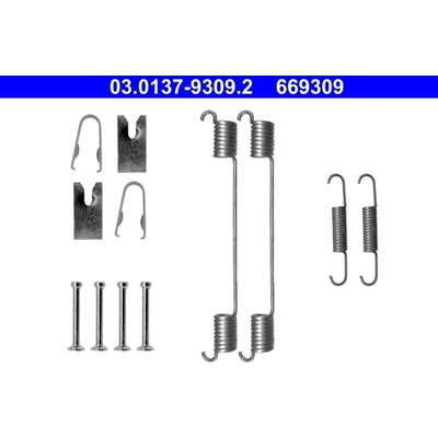 ATE Sada prislusenstvi, brzdove celisti 03.0137-9309.2