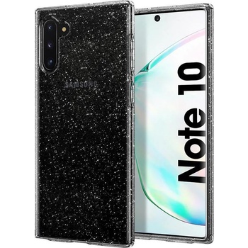 Spigen Противоударен Блестящ Калъф за SAMSUNG Note 10, SPIGEN Liquid Crystal Glitter Quartz Case, Прозрачен (628CS27371)