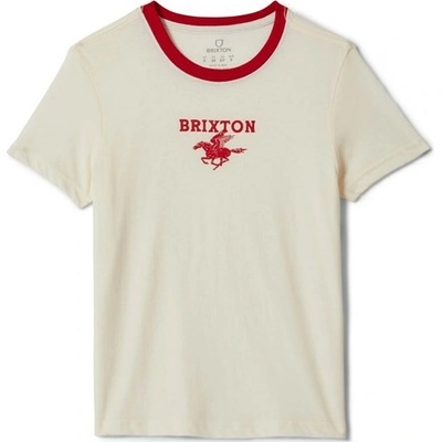 Brixton Pegasus Slim Crew Tee Vintage White