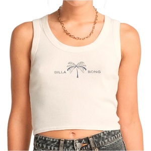 Billabong Дамски топ Billabong Women's Grab Some Shade Top - Salt Crystal (916-5901-0113)