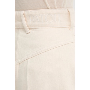 Patou Дънков къс панталон Patou в бежово с изчистен дизайн с висока талия TR0520178 (TR0520178)