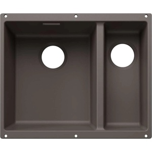 BLANCO Subline 340/160 - Мивка от Silgranit, 56x46 см, мивка отляво, сиво „вулкан 527819 (527819) Мивка за вграждане