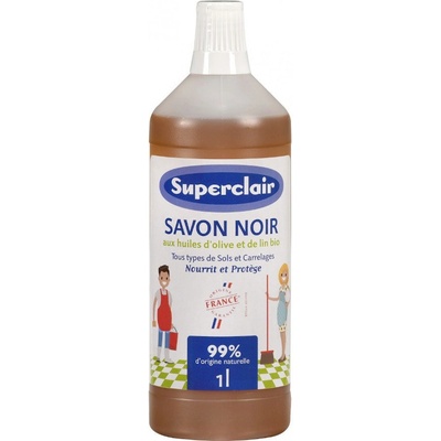 Superclair Savon Noir Černé mýdlo na úklid 1000 ml