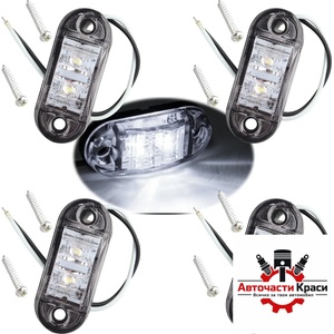  Габарити led Оранж. -Опушен 12-24v 4бр. к-т -894051 ('269360)