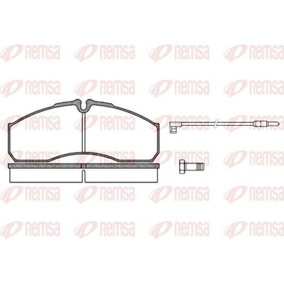 Sada brzdových platničiek kotúčovej brzdy REMSA 0651.12