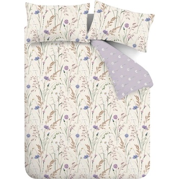 Catherine Lansfield Единично спално бельо в цвят лавандула и бежово 135x200 cm Grasmere - Catherine Lansfield (BD/58842/W/SQS/LI)