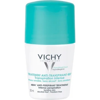 Image 1 of Vichy Део рол-он против изпотяване 48 H , Vichy Deodorant 48hr Intensive Anti-Perspirant Treatment 50ml