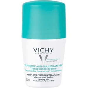 Vichy Део рол-он против изпотяване 48 H , Vichy Deodorant 48hr Intensive Anti-Perspirant Treatment 50ml