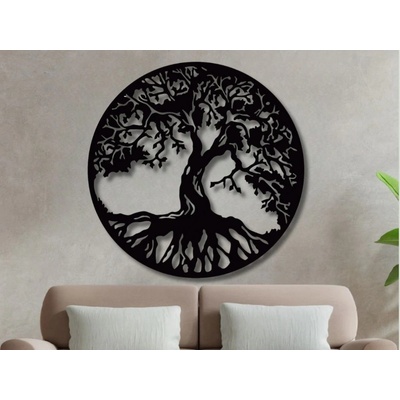 Karls DESIGN Drevený strom života na stenu - Dip - 60cm