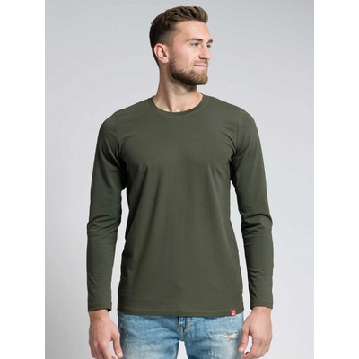 CityZen pánské pánské triko proti pocení dlouhý rukáv dark khaki