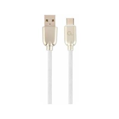 Gembird CC-USB2R-AMCM-2M-W Gembird cable USB-C 2.0 (AM/CM) metal plugs, rubberized cable, 2m, white