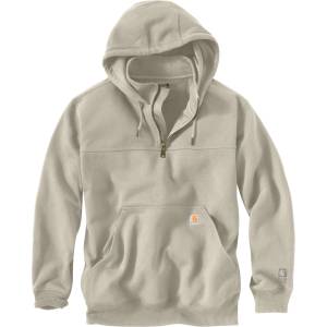 Carhartt WIP Мъжки суичър Carhartt Heavyweight Quarter-Zip Sweatshirt Hoodie - Cobblestone - размер XXL (017-3614-0315)