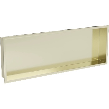 Mexen X-Wall-R нишева полица с яка 90 x 30 см, злато четкано - 1950903010 (1950903010)
