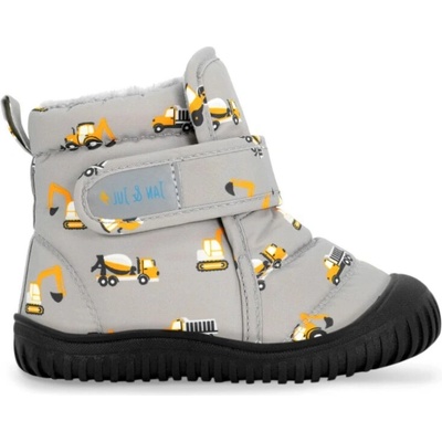 Jan and Jul zimní sněhule Toasty Dry Booties Grey Construction