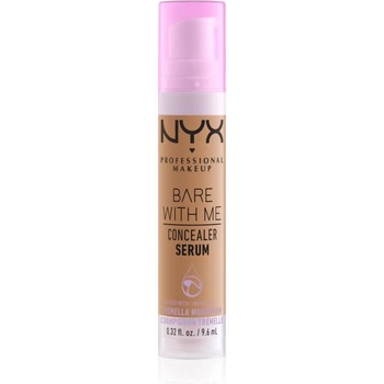 NYX Cosmetics Bare With Me Concealer Serum овлажняващ коректор 2 в 1 цвят 08 - Sand 9, 6ml