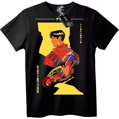 NOONEBRAND Тениска Neo Tokyo Експлозия Аниме - 5XL, Black