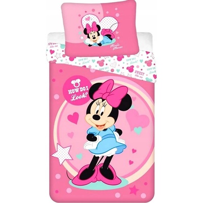 Jerry Fabrics MICRO obliečky Minnie Sweet like me Polyester mikrovlákno 140x200 70x90