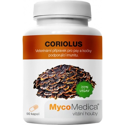 MycoMedica Coriolus Versicolor Outkovka pestrá 2 x 90 kapslí