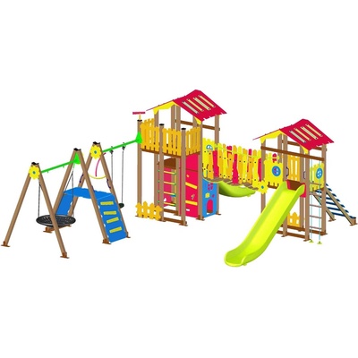 Playfactory КОМБИНИРАНО ДЕТСКО СЪОРЪЖЕНИЕ jungle gym ps0046 (ps0046)