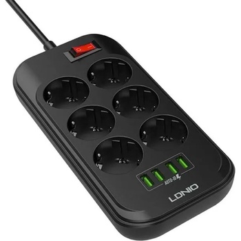 Image 1 of LDNIO 6 Plug 4 USB (SE6403)