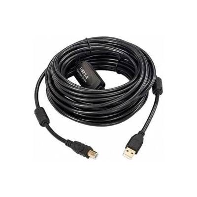 Active USB 2.0 A-B Cable, 15m With integrated repeater/amplifier, Up to 480 Mbps data transfer
