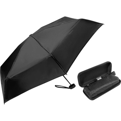 Fractus mini RPET dáždnik čierna