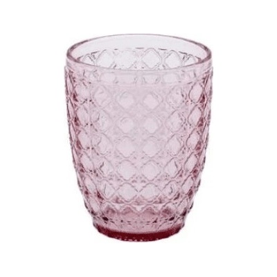 Crystal Bohemia Poháre na vodu Viva ružová 350 ml