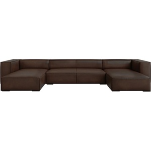Windsor & Co Тъмнокафяв кожен ъглов диван (U-образен) Madame - Windsor & Co Sofas (WIN_U_71_F1_MADAME6)