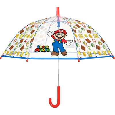 Perletti "Super Mario" Transparent 75080 detský dáždnik