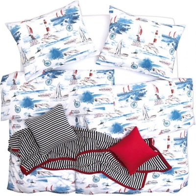 SCANquilt Obliečky satén Design sailing 140x200 70x90