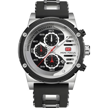 MINI FOCUS Часовник Mini Focus LU-23838 - Черен / Сребърен KP23838 (LU-23838)