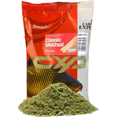 Carp Expert Kŕmna zmes Smart Classic Method 800 g Marzipan