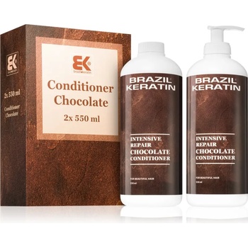 Brazil Keratin Chocolate Intensive Repair Conditioner изгодна опаковка за увредена коса