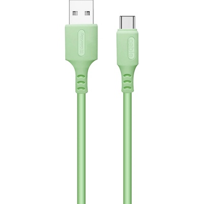 Colorway CW-CBUC042-GR USB TYPE-C (SOFT SILICONE) 2.4A, 1m, zelený