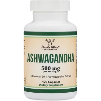 Image 1 of Double Wood Supplements Ashwаgandha 500 mg | 20: 1 Extract [120 капсули]