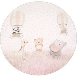 Mila Home Детски килим подходящ за пране ø100 cm Dainty Animals - Mila Home (HKC-YuvHali-732-100x100)