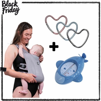 BF Combo: Раница за бебеносене + термометър + кука за количка (DK-5326350+BJ-B400360+DK-126970)