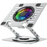 Wozinsky WDCX-X16-AS CoolBase RGB 360° охлаждаща стойка за лаптоп и та (5907769387708)