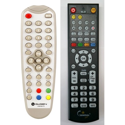 GENERAL GOGEN DVB603T2 - съвместимо дистанционно управление на марката General (DVB603T2)