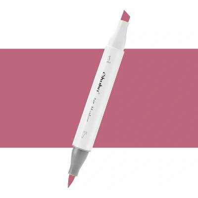 Lihová fixa OHUHU oboustranná Brush & Chisel, Currant (R280)