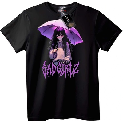 NOONEBRAND Тениска Shogirlz Аниме Момиче - M, White