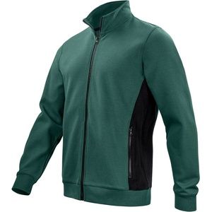 ProJob 2129 SWEATSHIRT FULL ZIP/Мъжки суичър с цип Doubleface, здрав, с качулка - тъмнозелен, размер S (64212907401)