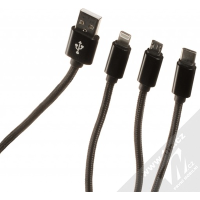 maXlife 3in1 kabel Lightning/USB-C/microUSB 32297