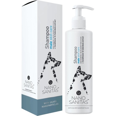 Nanosanitas Nano Šampon pro péči o samčí pokožku male skin care 250 ml